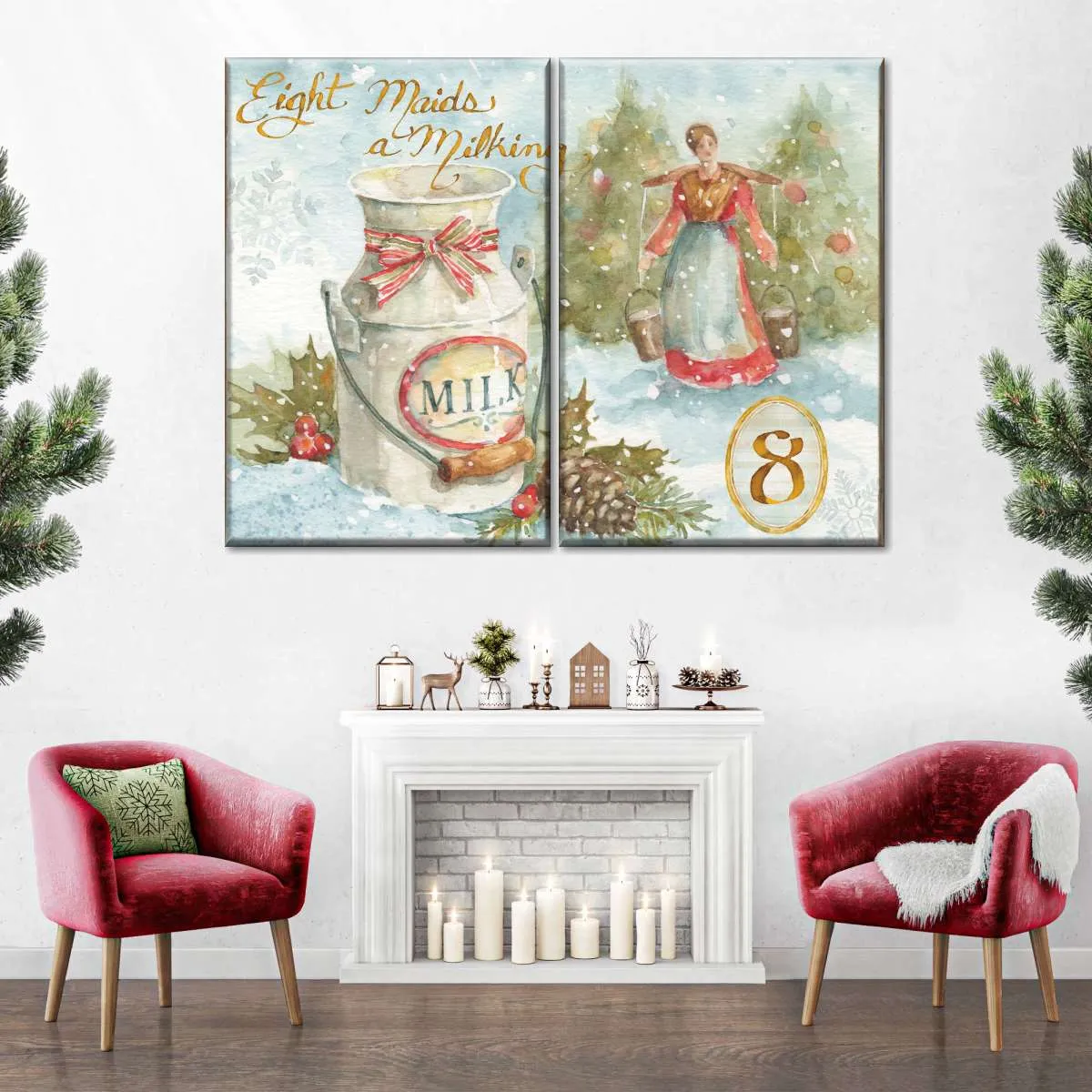 12 Days Of Christmas VIII Wall Art