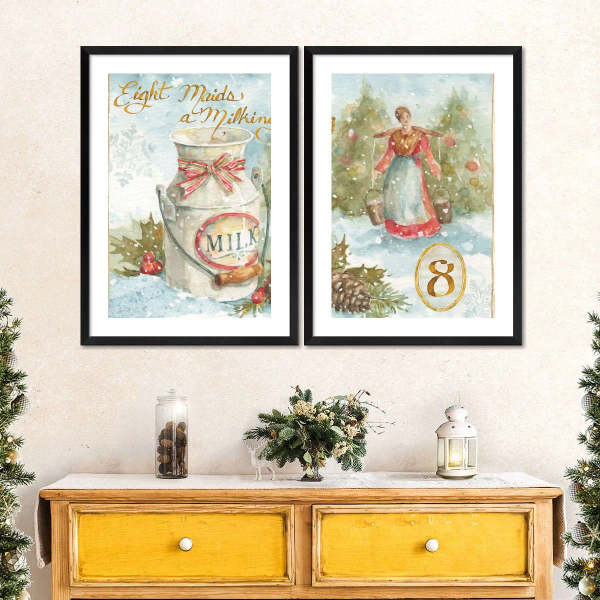 12 Days Of Christmas VIII Wall Art