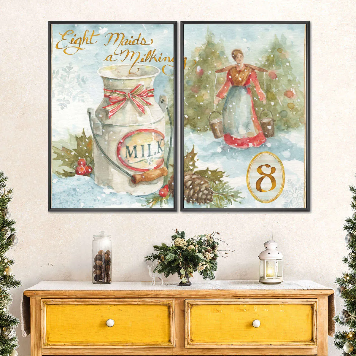 12 Days Of Christmas VIII Wall Art