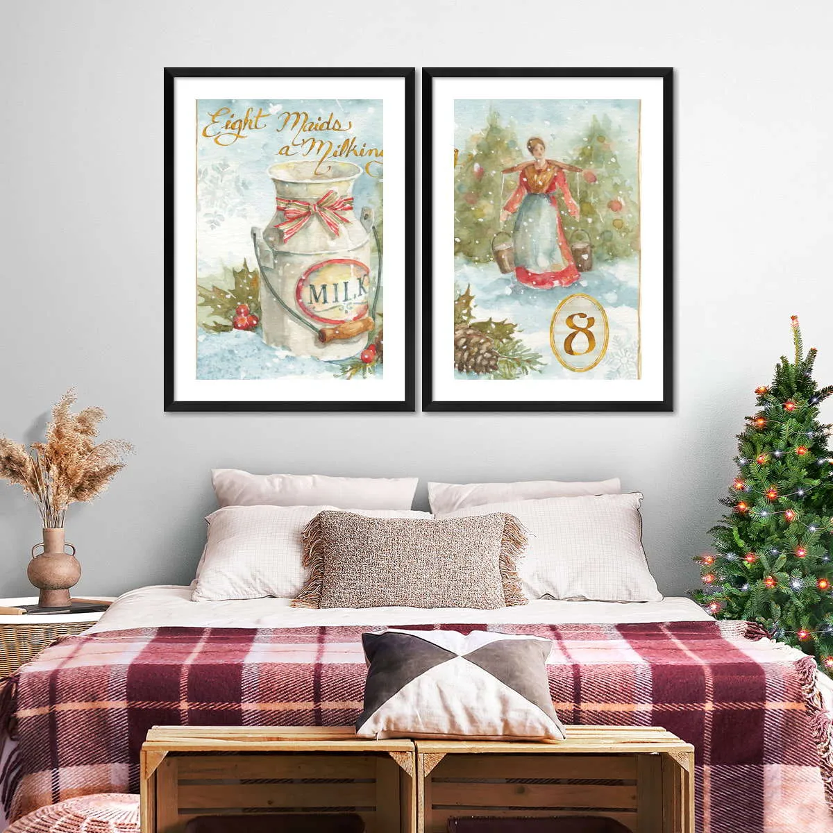 12 Days Of Christmas VIII Wall Art