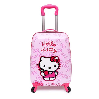 16"Suitcase,Anime Cartoon Children'S Trolley Case,Primary School Student Trolley