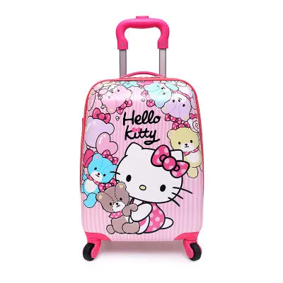 16"Suitcase,Anime Cartoon Children'S Trolley Case,Primary School Student Trolley