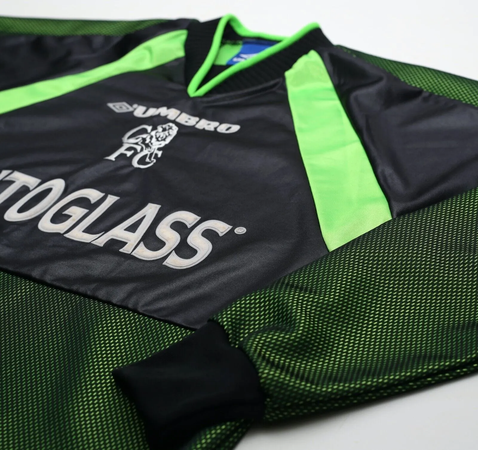 1998/00 DE GOEY #1 Chelsea Vintage Umbro GK Football Shirt (Y) (XS)