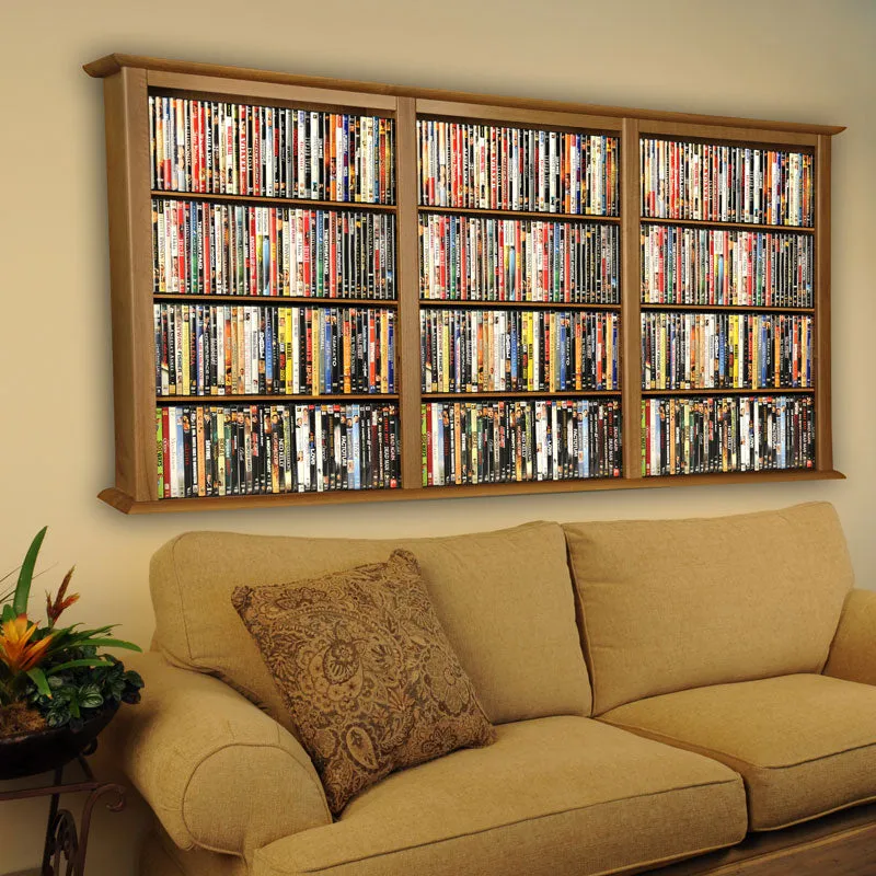 3-Wide Wall-Mount Media Cabinet