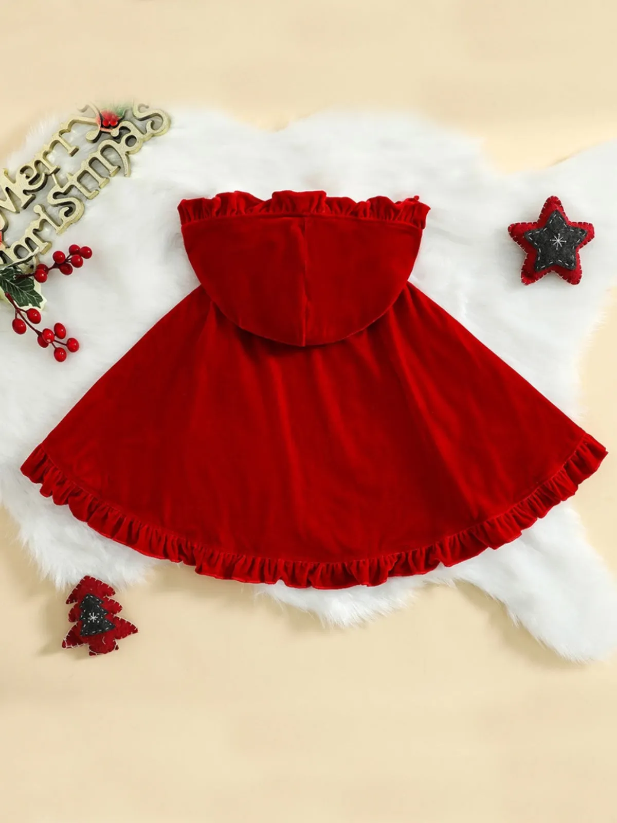 A Fairytale Holiday Red Velvet Cloak