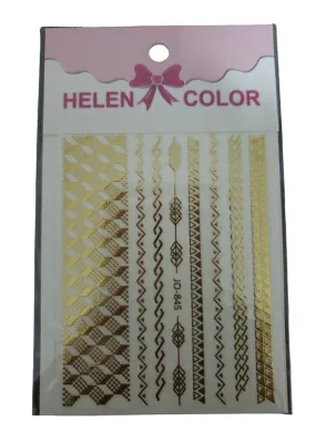 ADESIVO DOURADO LASER HELEN COLOR