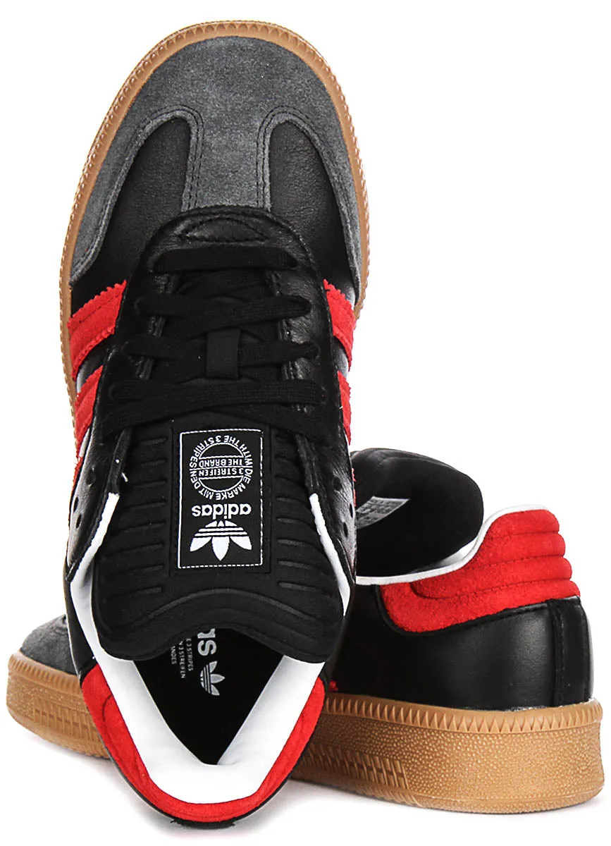 Adidas Samba XLG J In Black Red For Youth