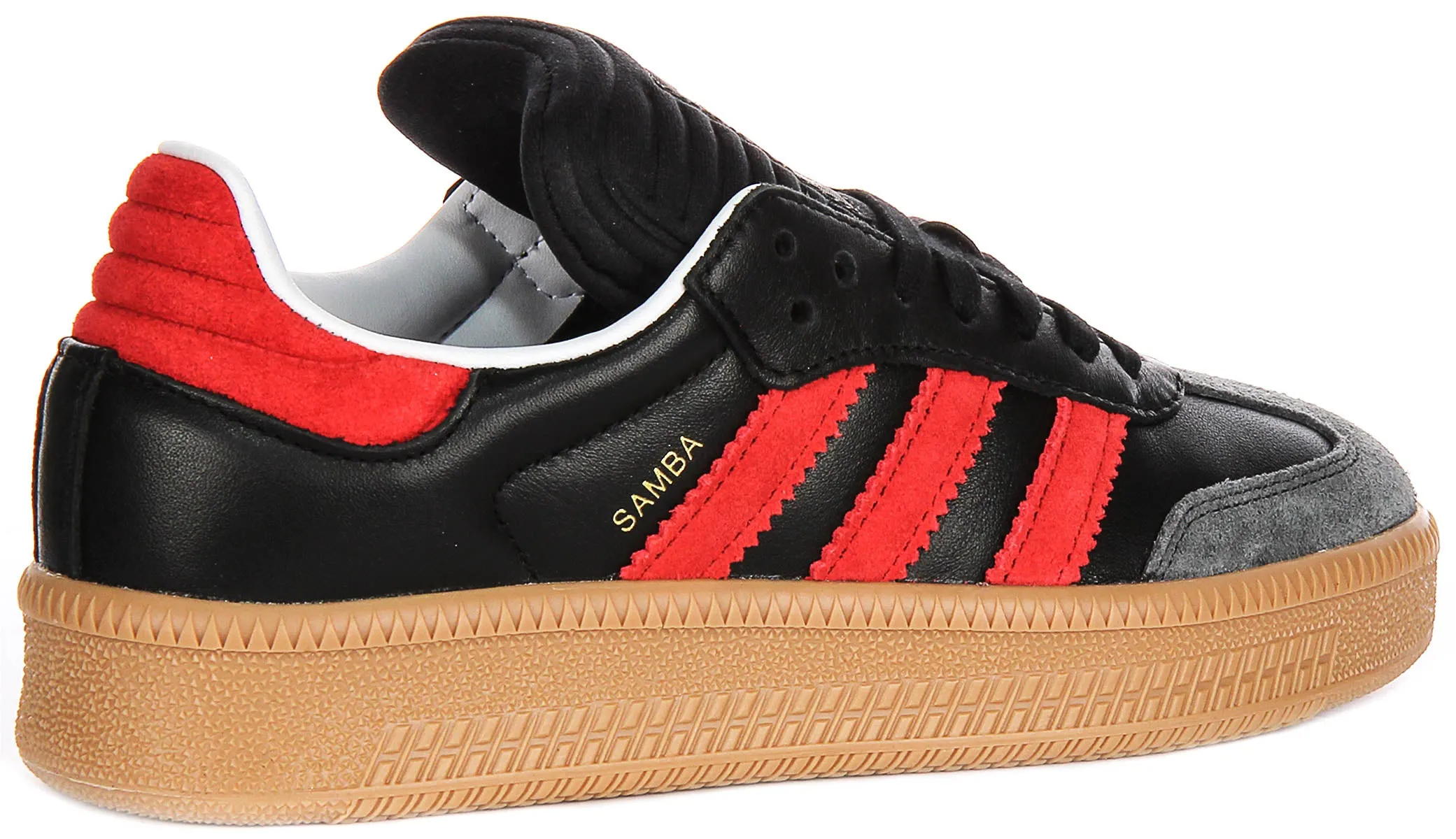 Adidas Samba XLG J In Black Red For Youth