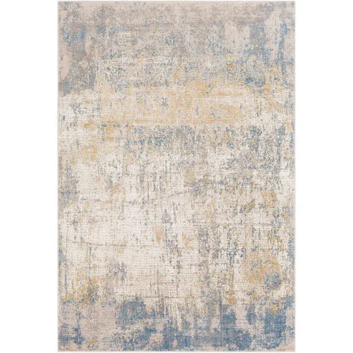 Aisha Viscose Distressed Sky Blue Rug