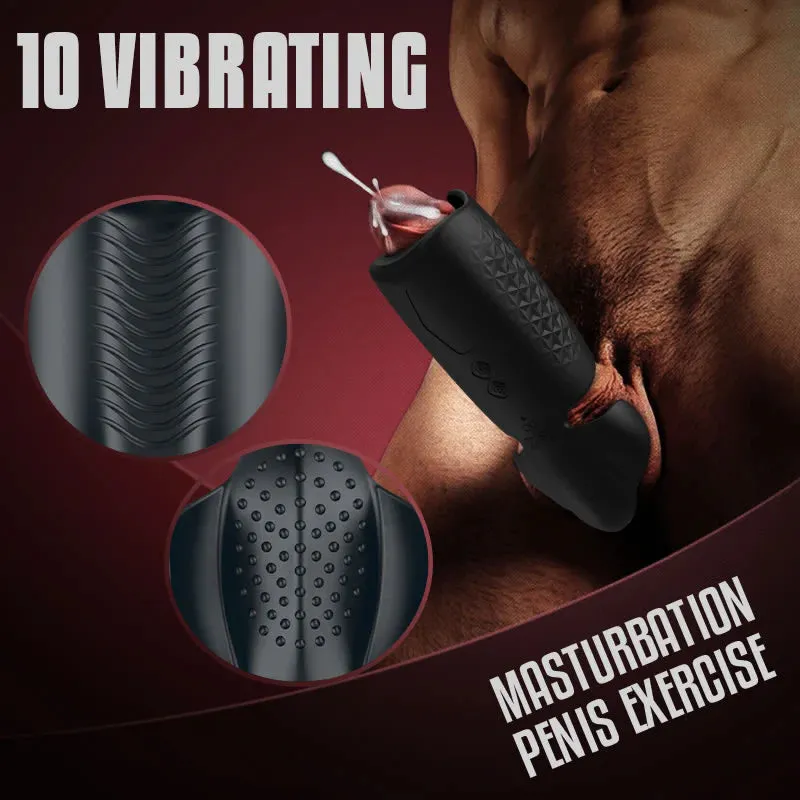 Amanda-10 Vibrating Wrapped Pulse Masturbation Trainer