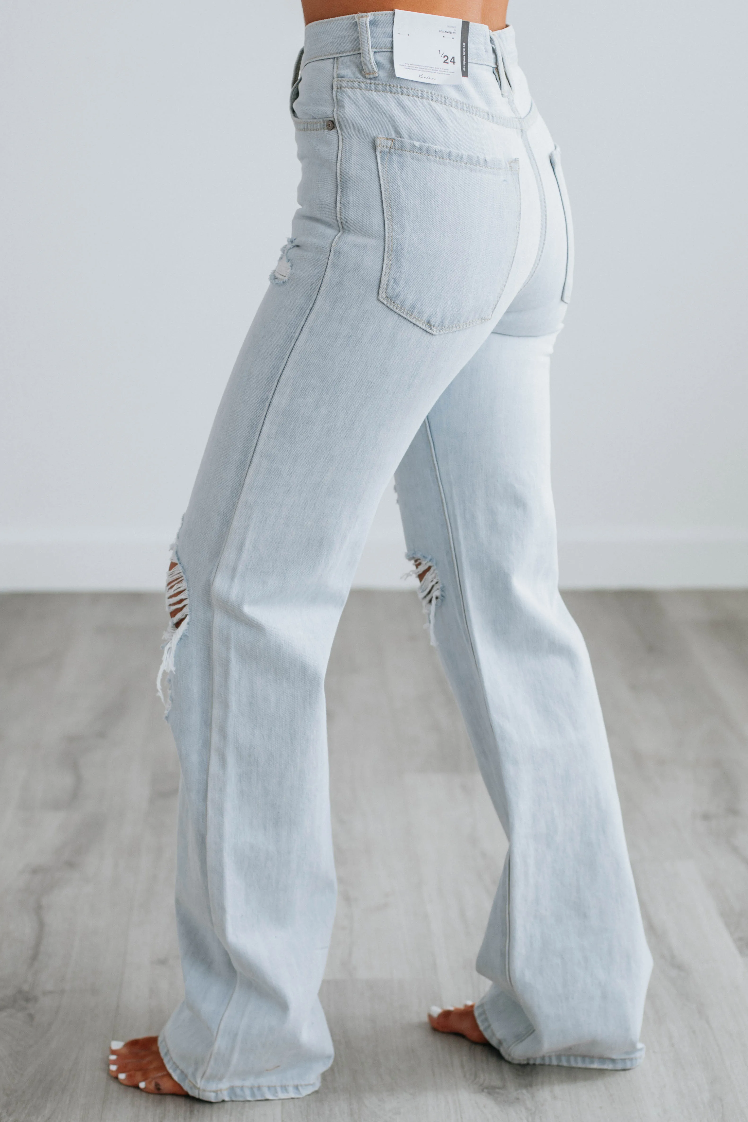 Arlo KanCan Wide Leg Jeans - Light Wash