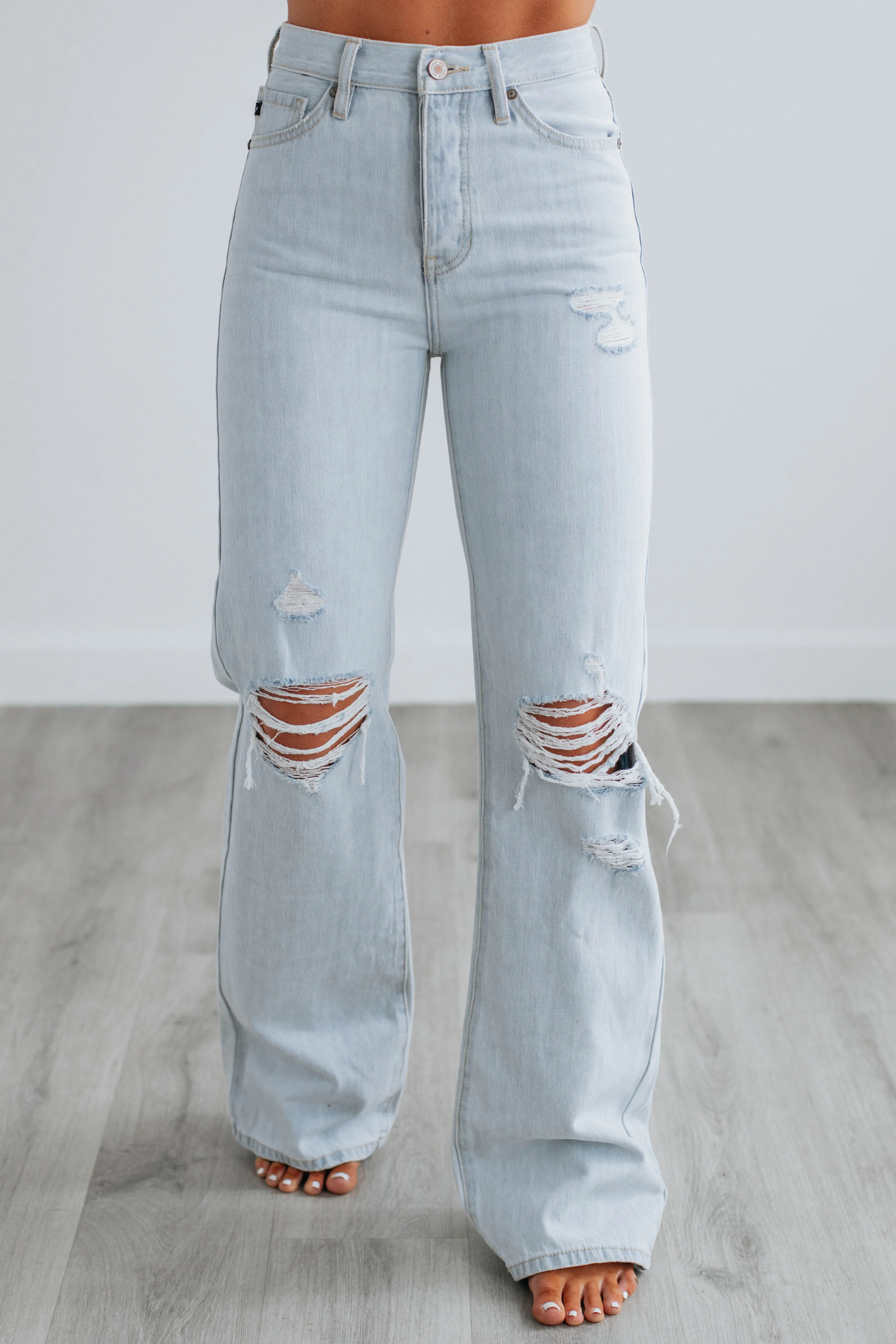 Arlo KanCan Wide Leg Jeans - Light Wash