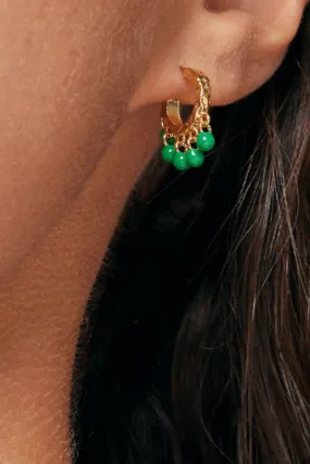 Astrid | Grass Green | Earrings fra Enamel