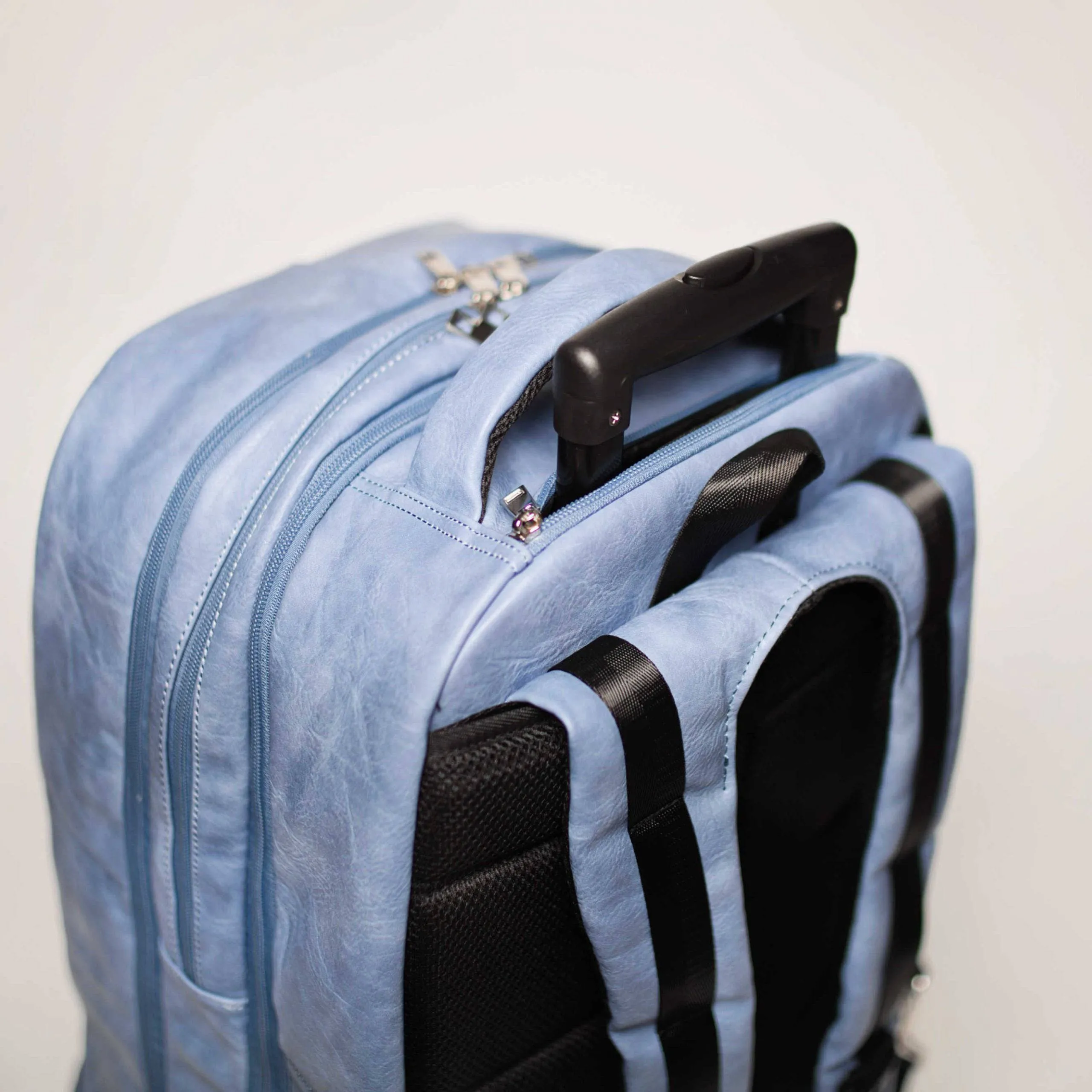 Baby Blue Tumbled Leather Roller Bag (Only 200 Made)