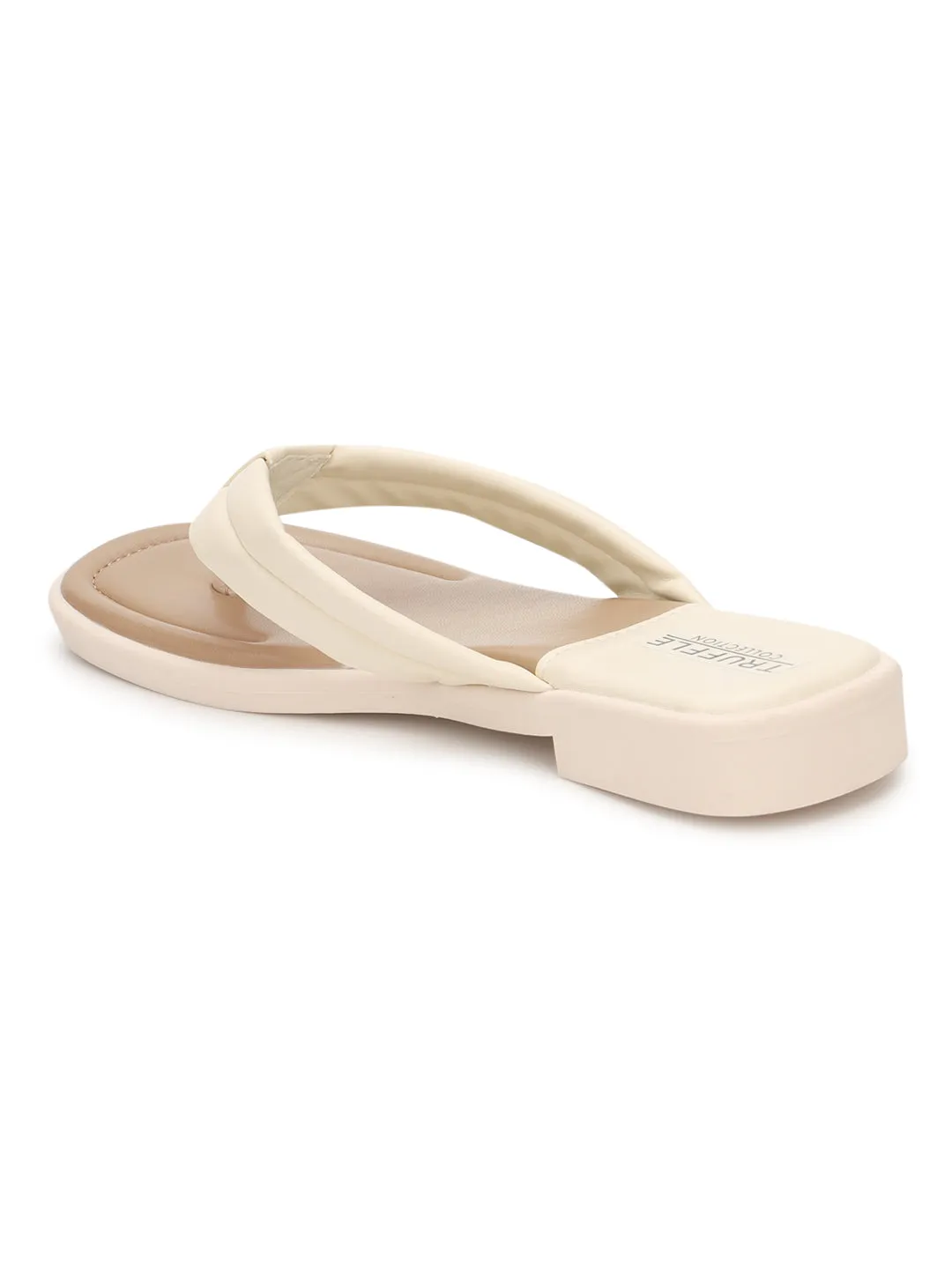 Beige PU Slip-On Flats (TC-RS3593-BEIG)