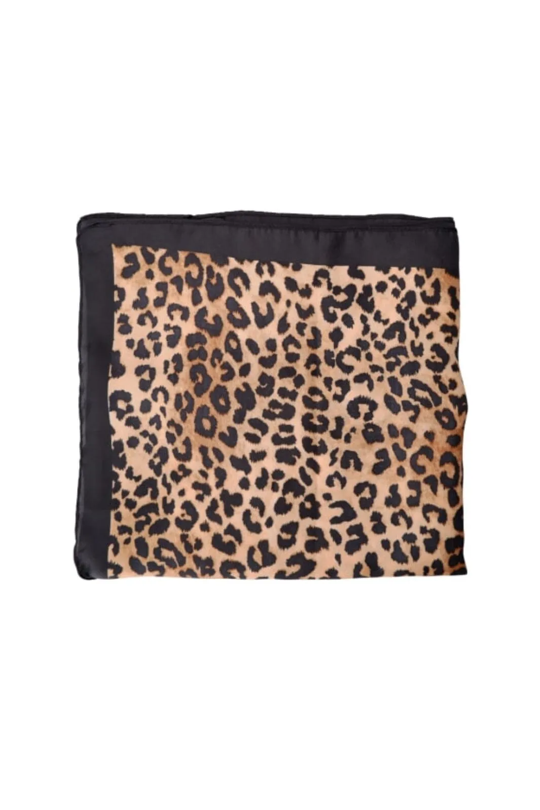 Black Colour - Bcdalby Satin Scarf - Leopard