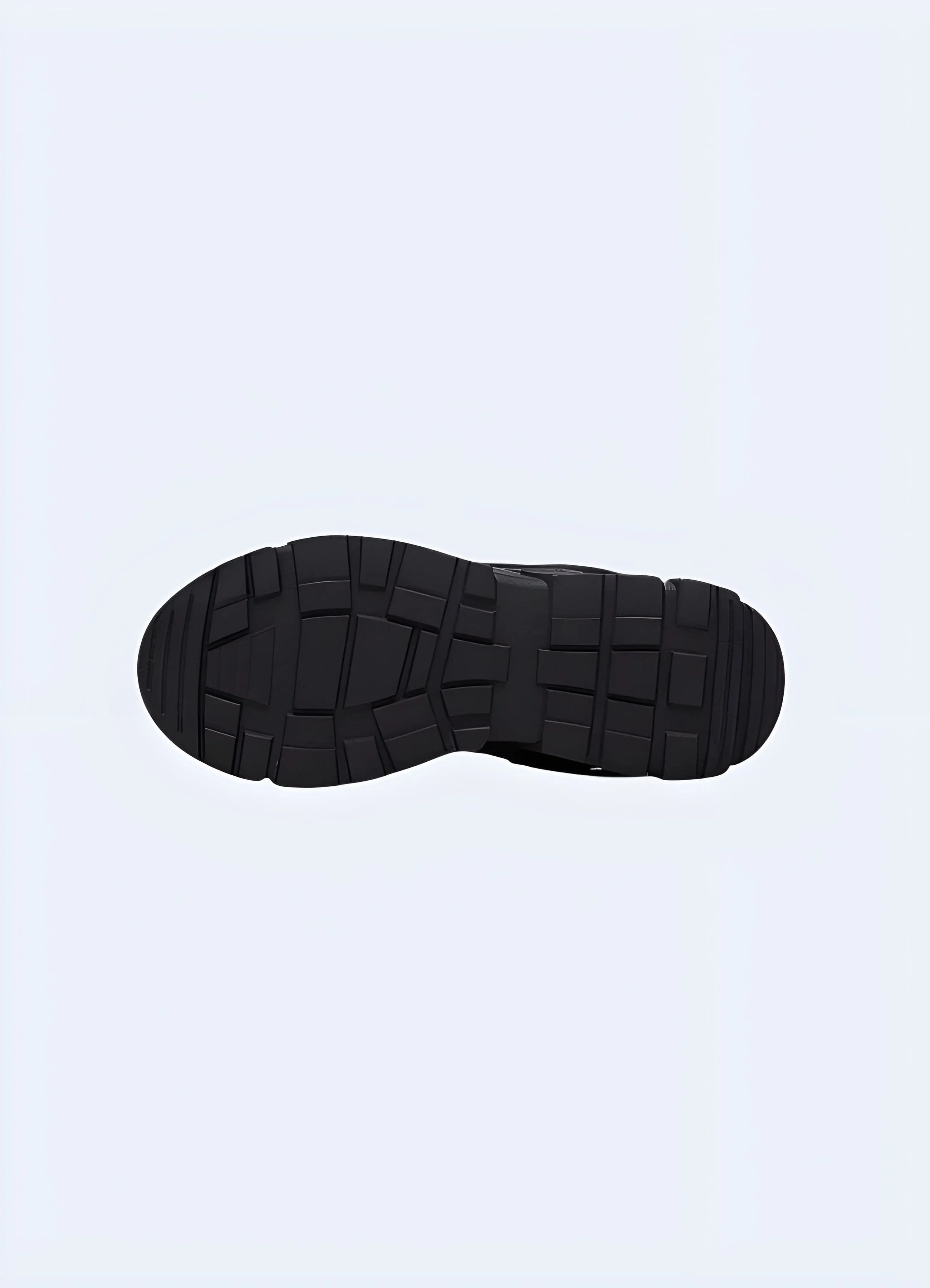 Black Padded Techwear Shoes