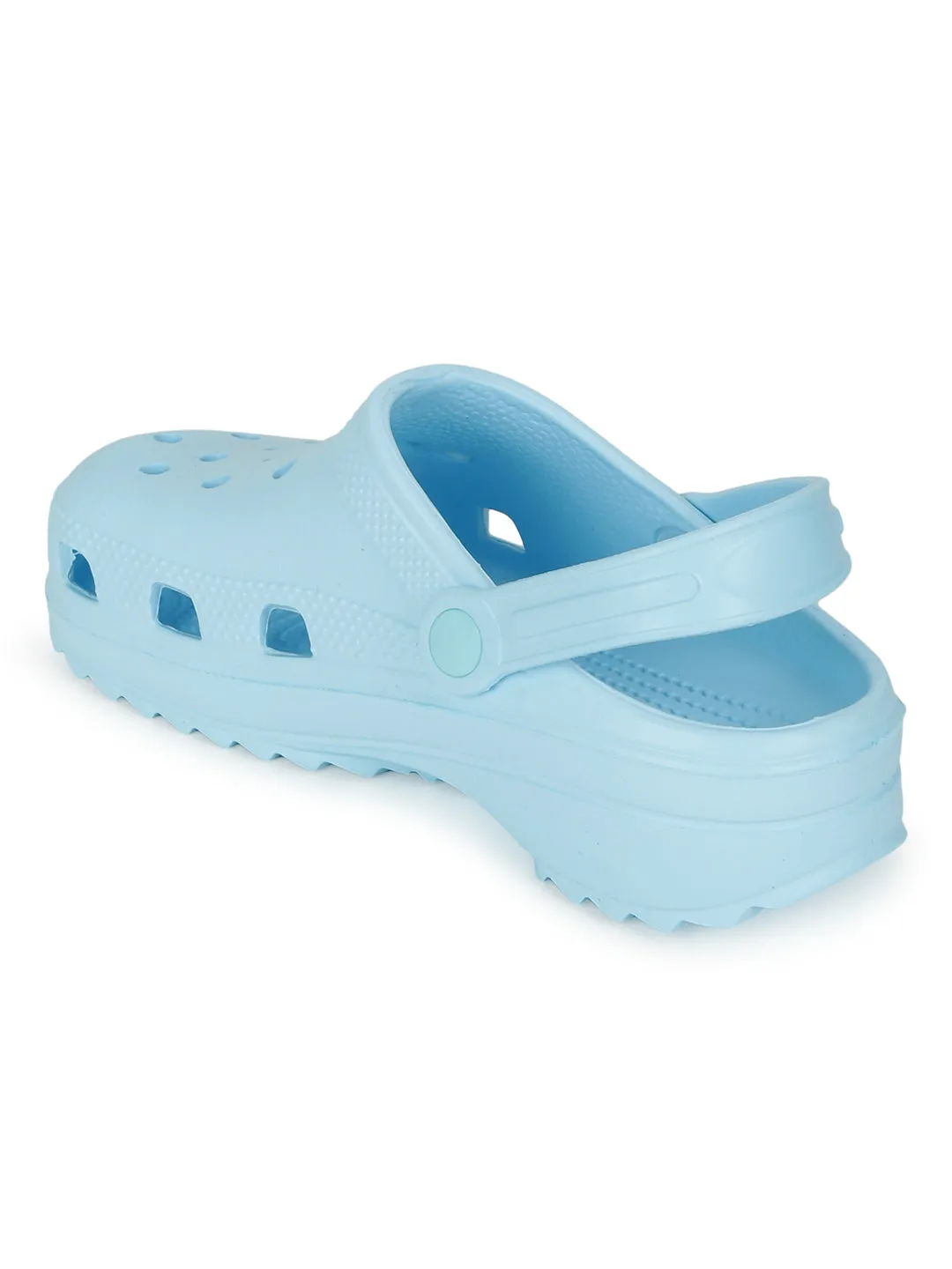 Blue PU Slip-On Croc Flats (TC-EZ0129-01-BBLU)