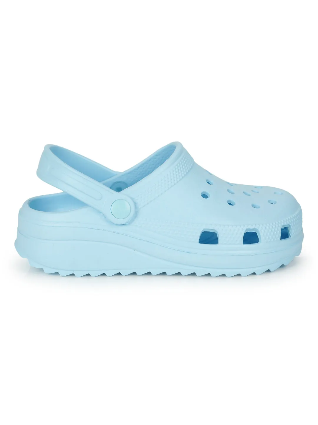 Blue PU Slip-On Croc Flats (TC-EZ0129-01-BBLU)