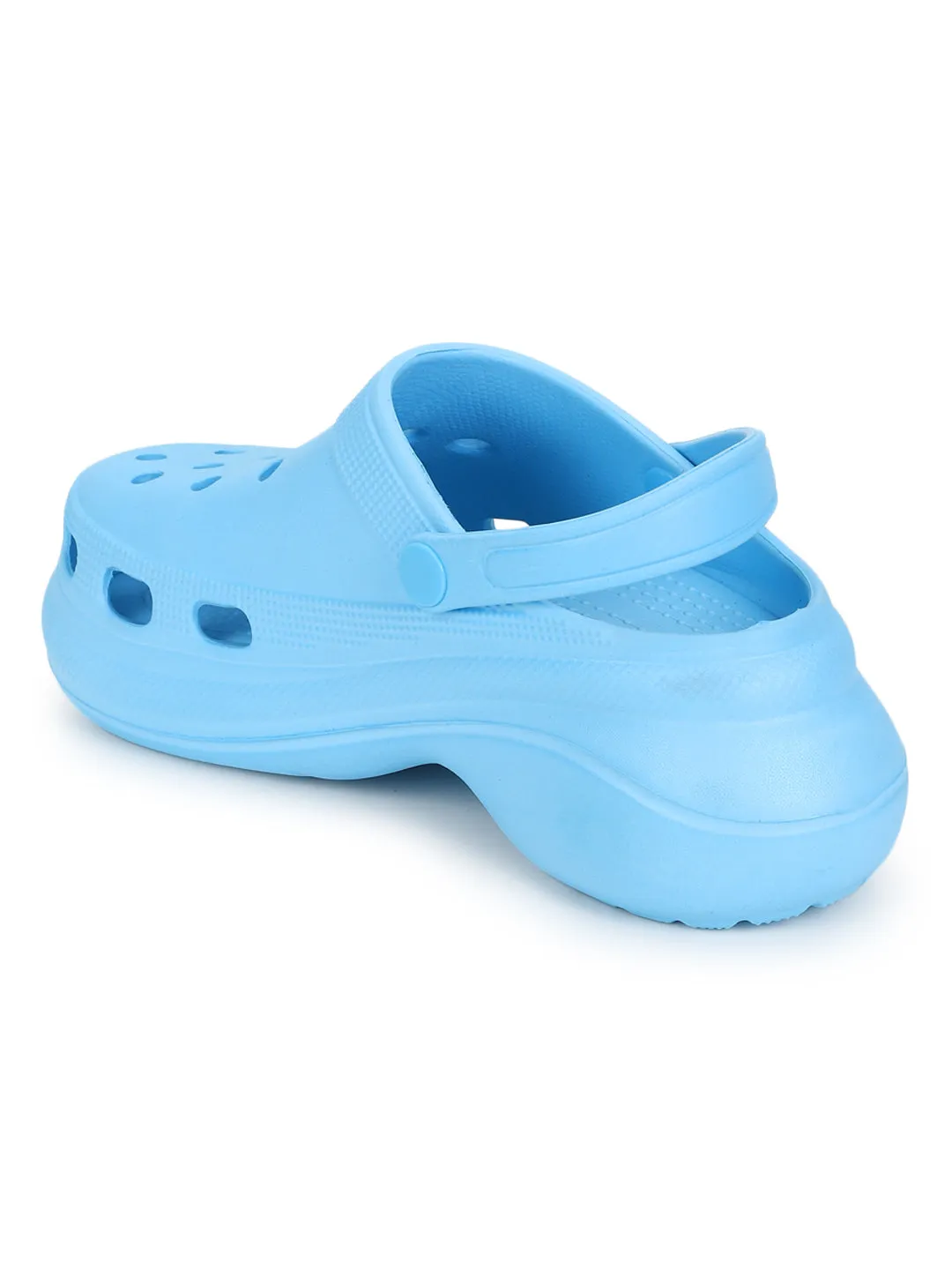 Blue PU Slip-On Croc Flats (TC-RS3479-BLU)