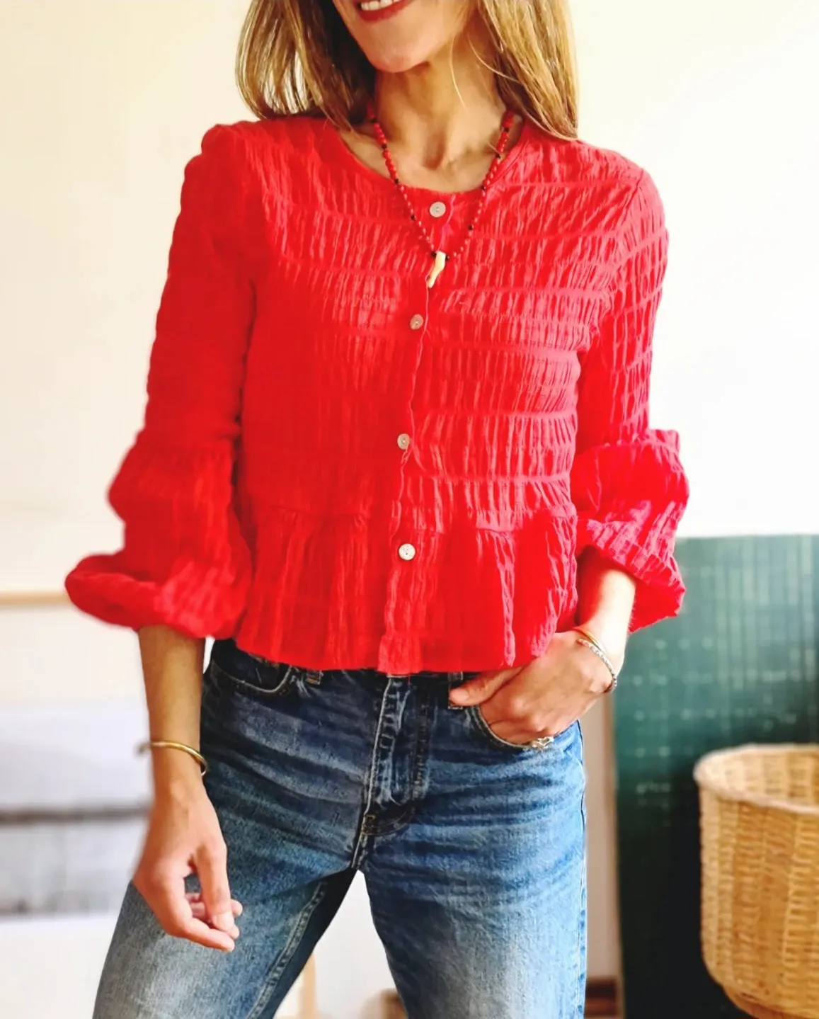 Blusa Eloisa Roja.