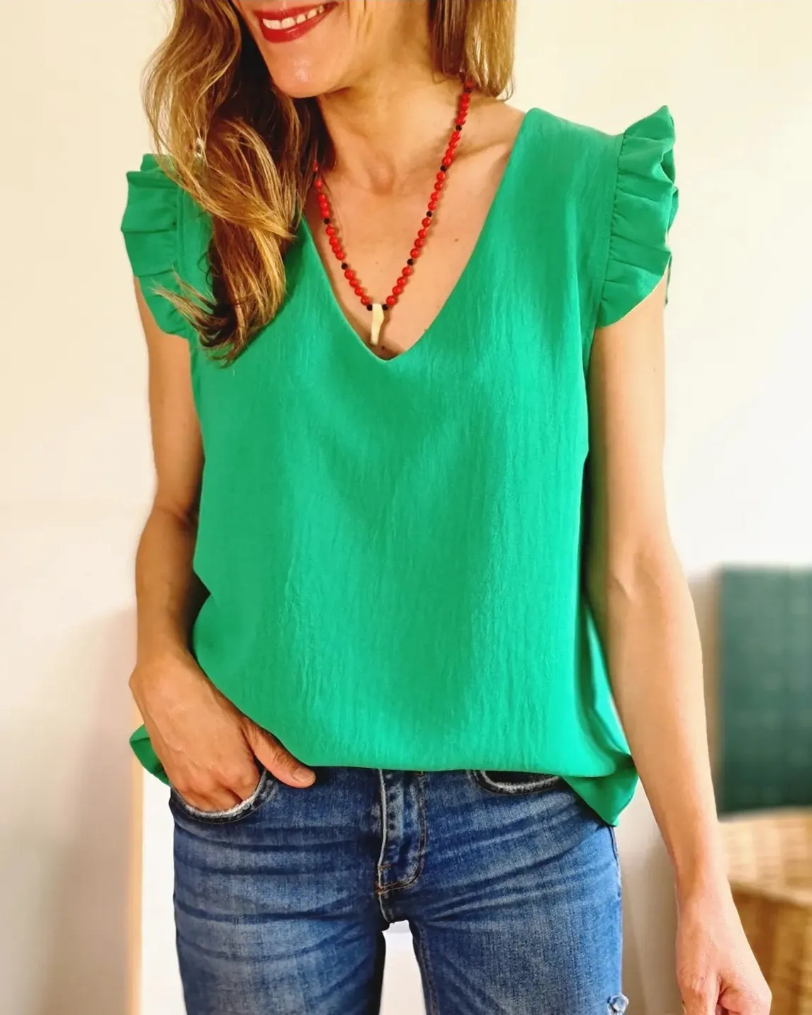 Blusa Magnolia Verde.