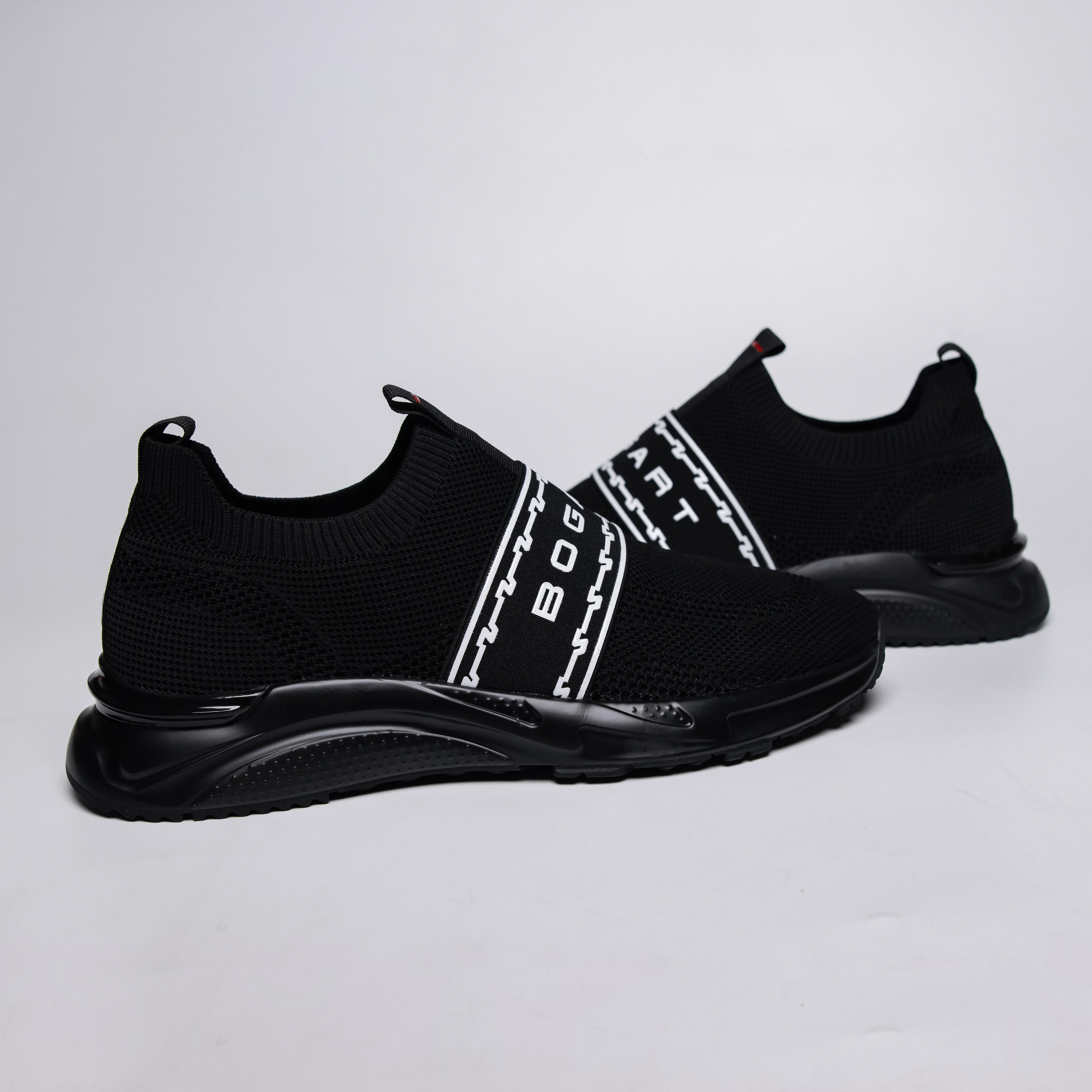 Bogart Black And White Collection Knit Sneaker