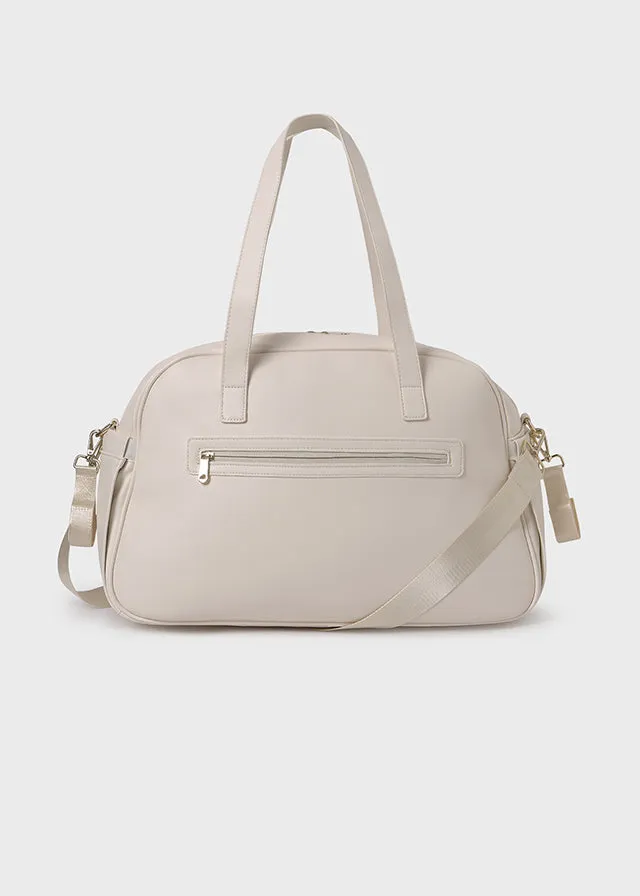 Bolso Pañalera Combinada Beige Mayoral