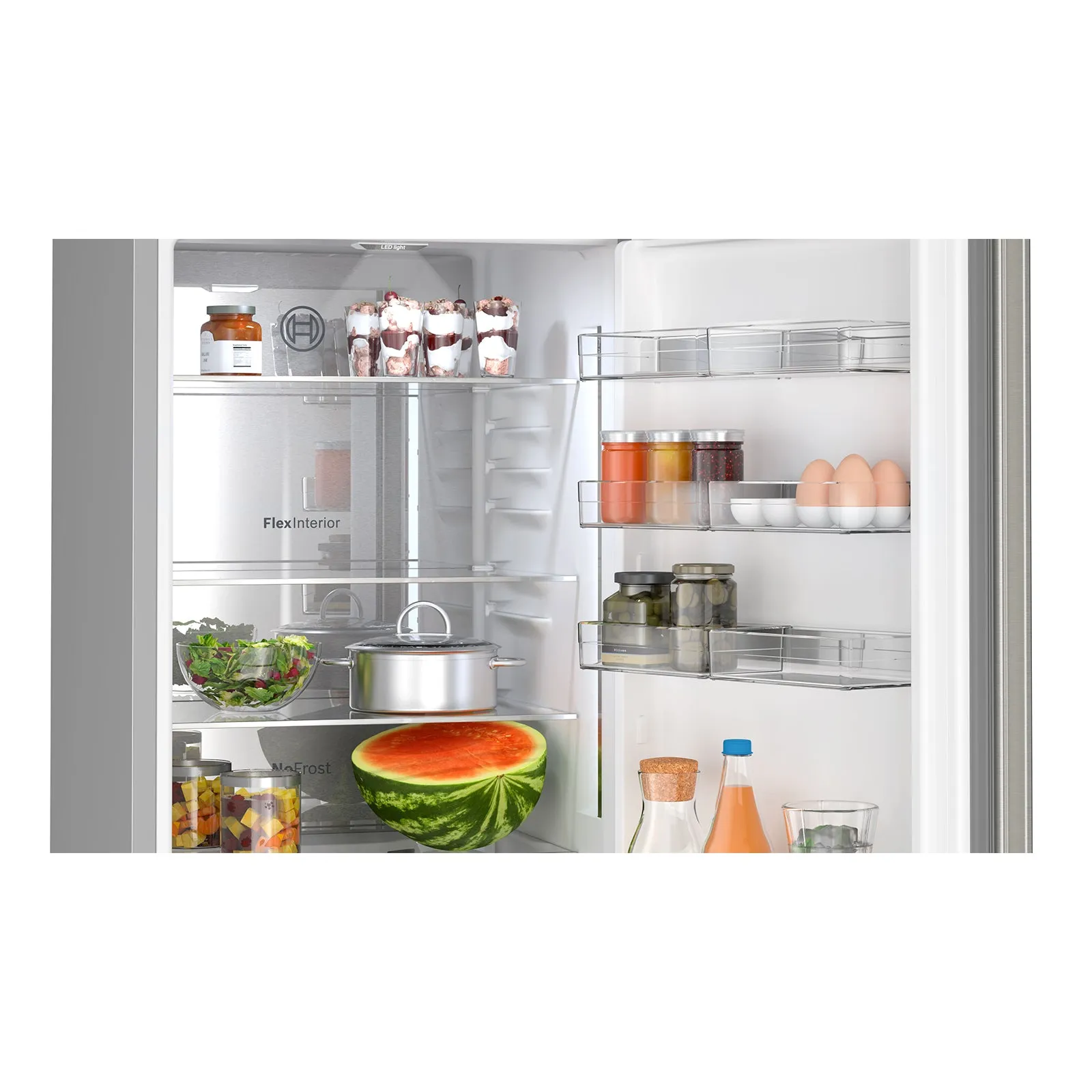 Bosch 24" Stainless Steel Smart Counter-depth Bottom Freezer Refrigerator with Home Connect (12.8 Cu. Ft) - B24CB50ESS