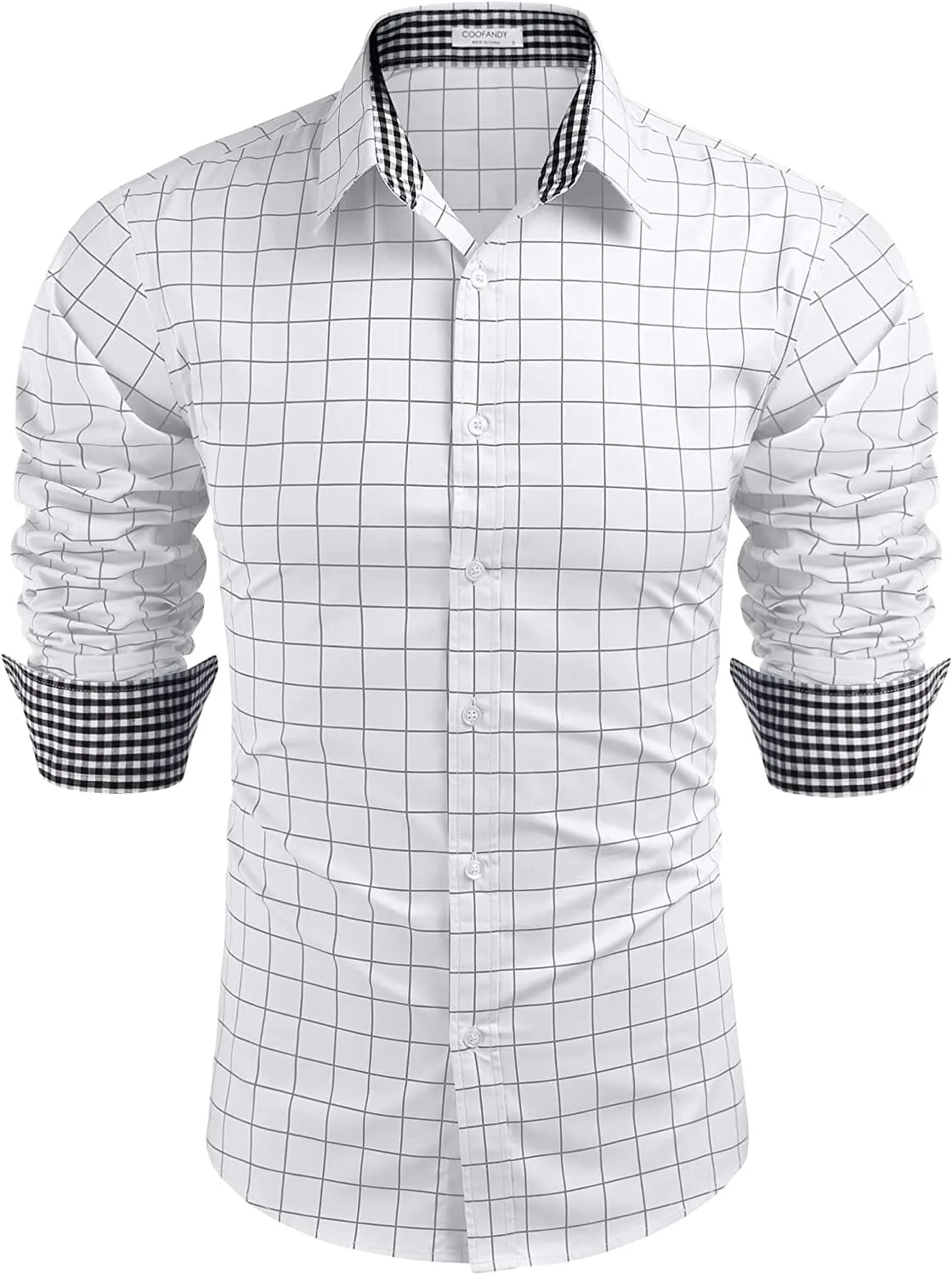 Business Long Sleeve Slim Fit Dress Shirt (US Only)