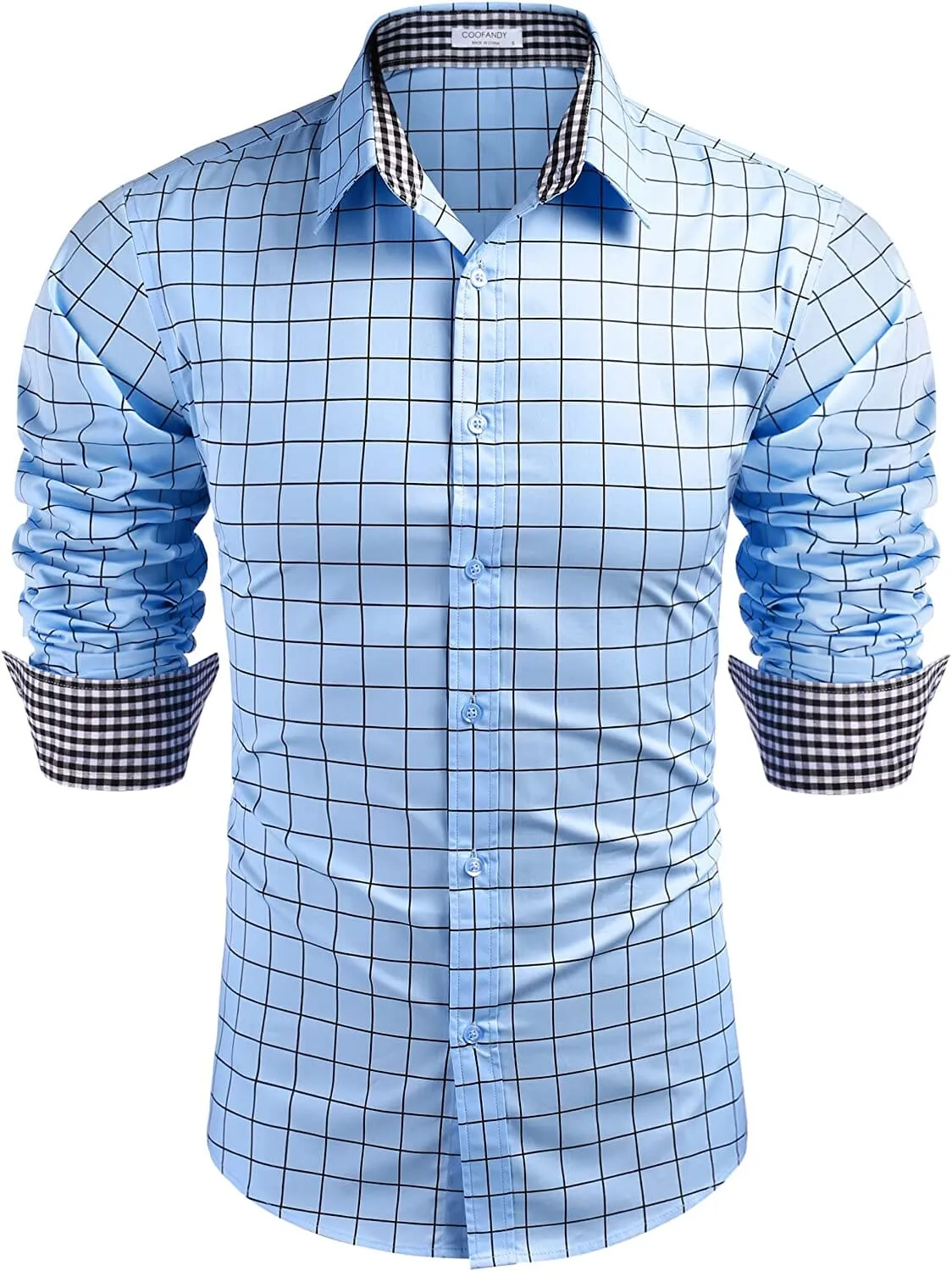 Business Long Sleeve Slim Fit Dress Shirt (US Only)