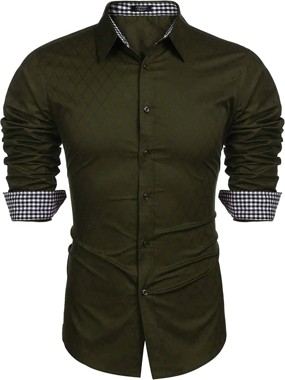 Business Long Sleeve Slim Fit Dress Shirt (US Only)