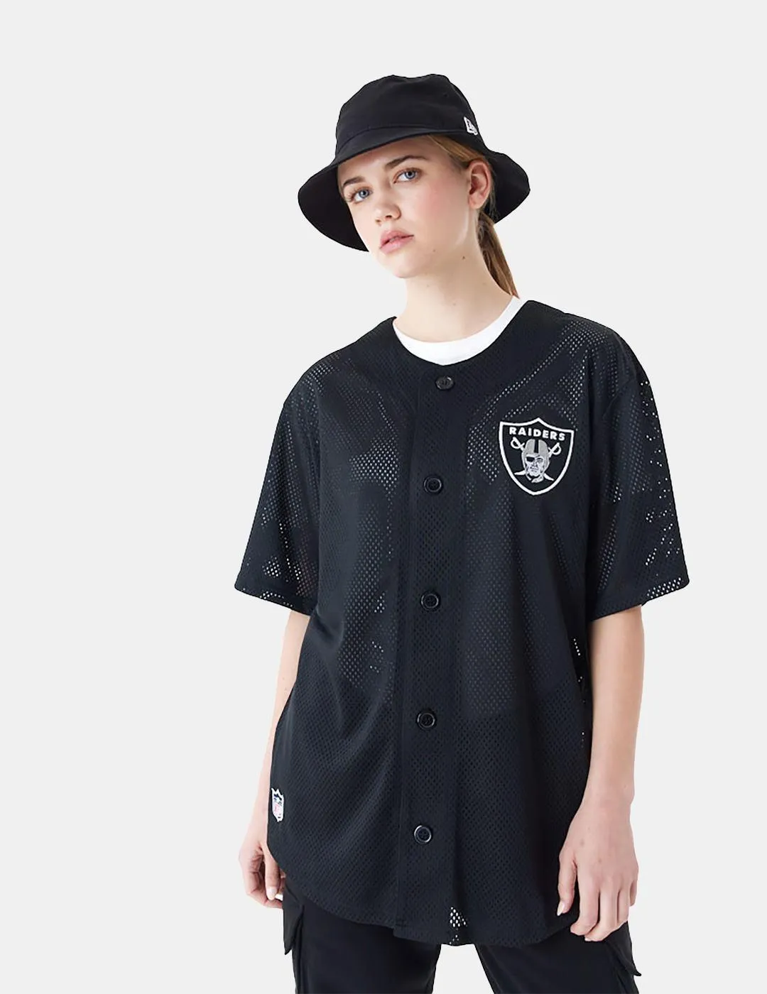 Camiseta New Era Nfl Raiders Baseball Jersey