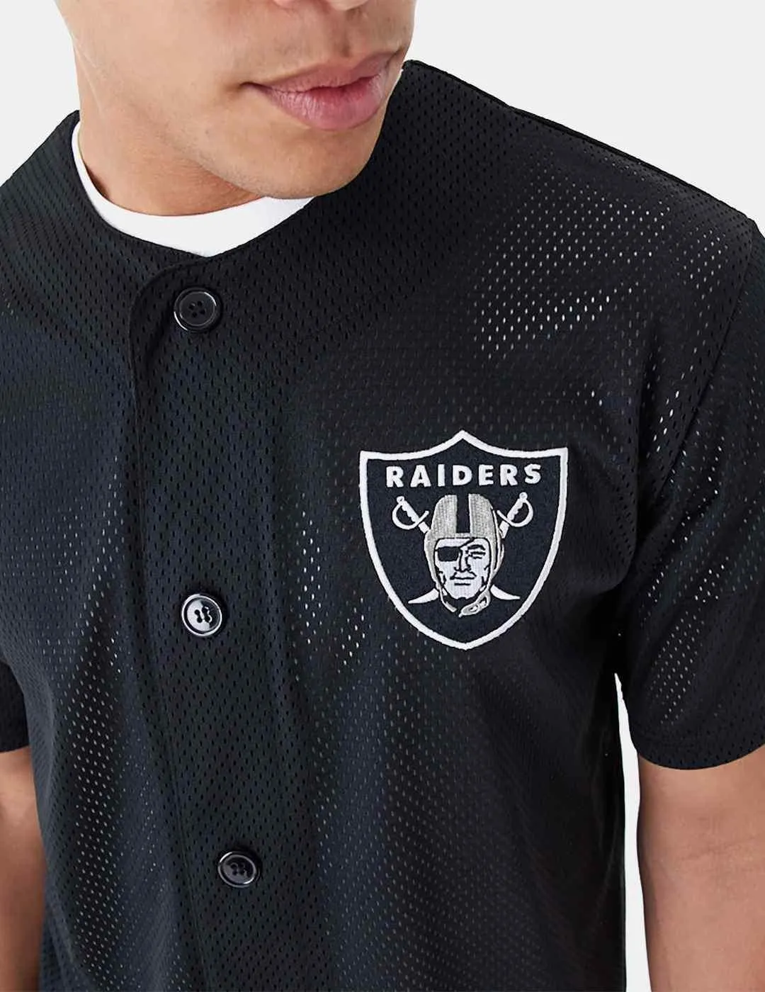 Camiseta New Era Nfl Raiders Baseball Jersey