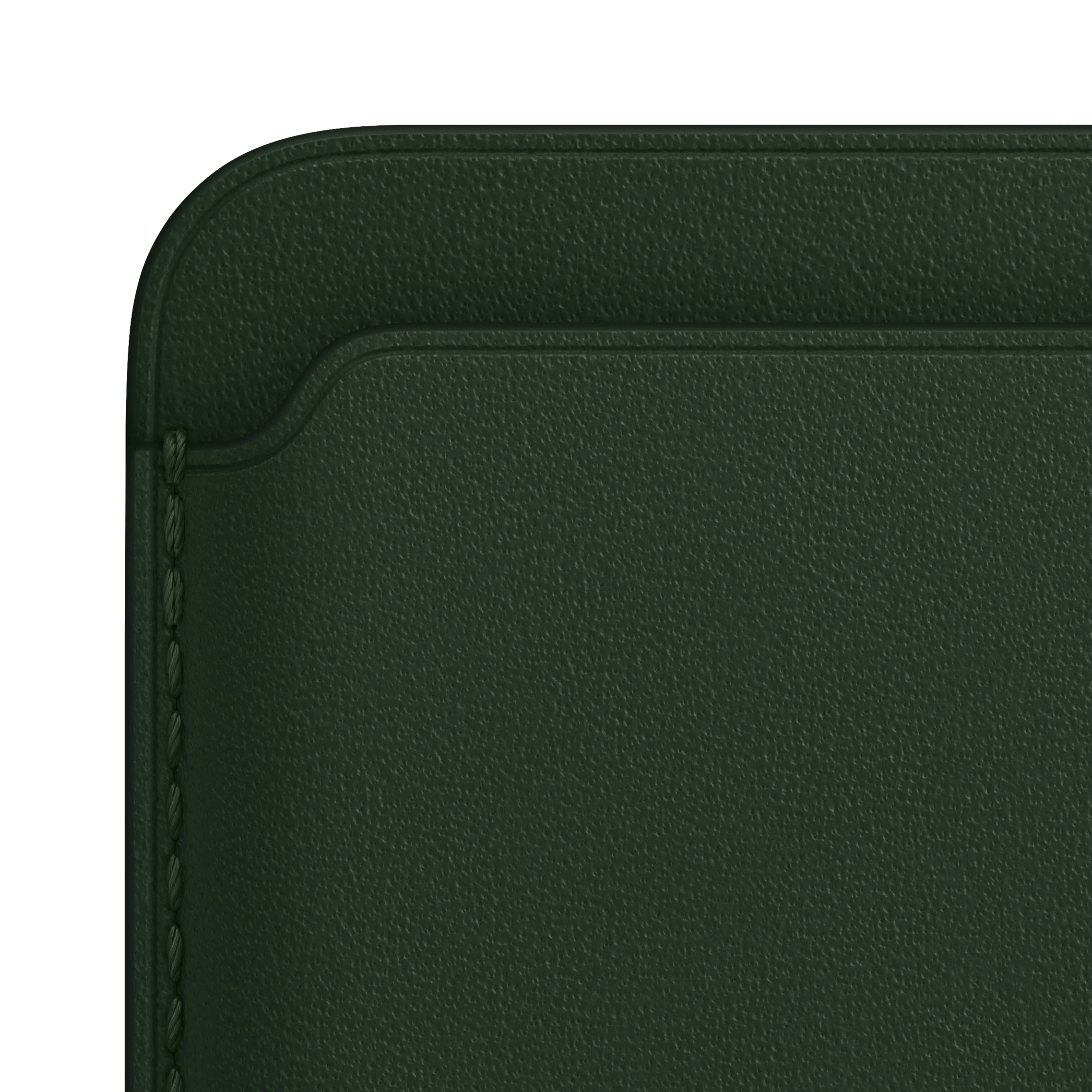 Cartera de piel con MagSafe para el iPhone - Verde secuoya