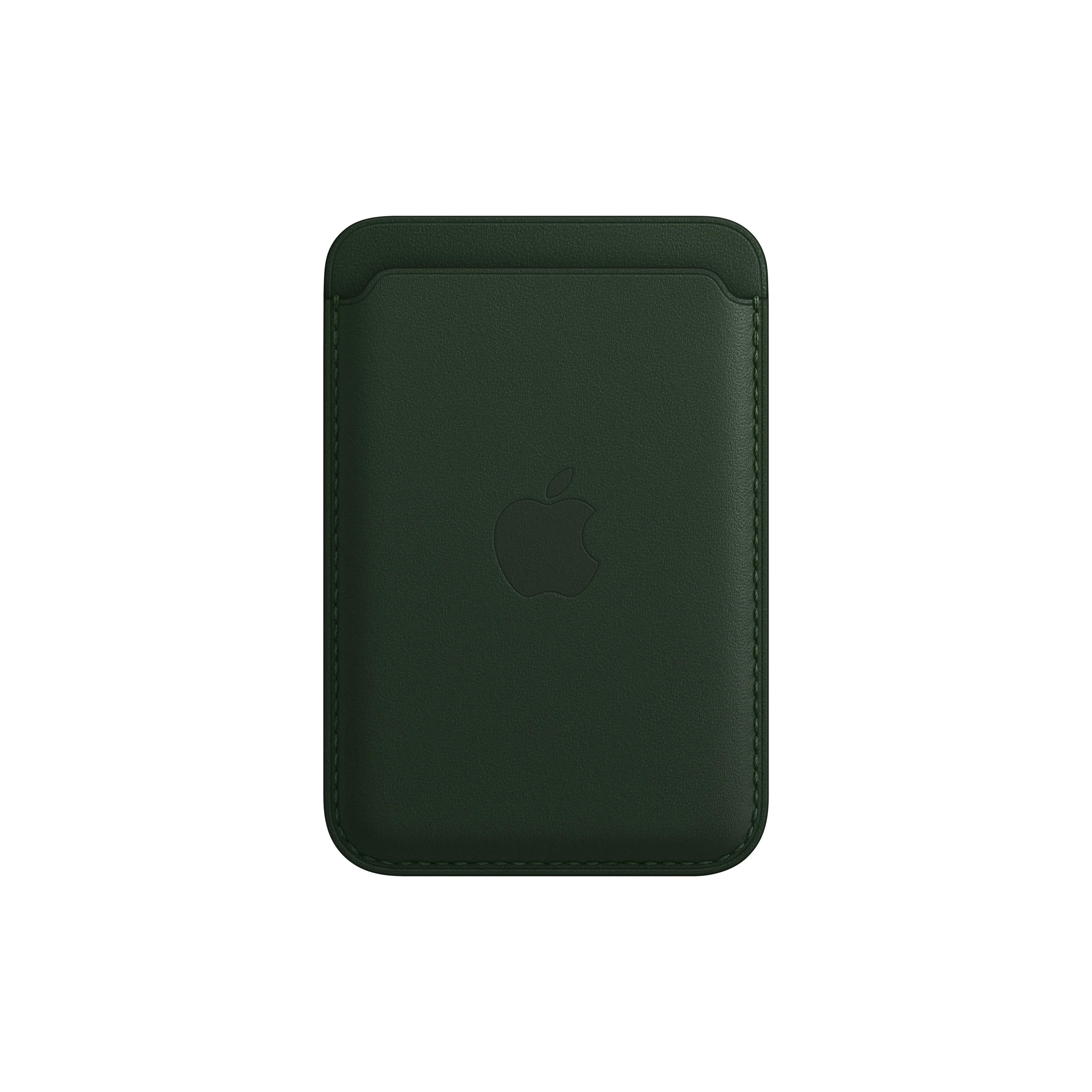 Cartera de piel con MagSafe para el iPhone - Verde secuoya