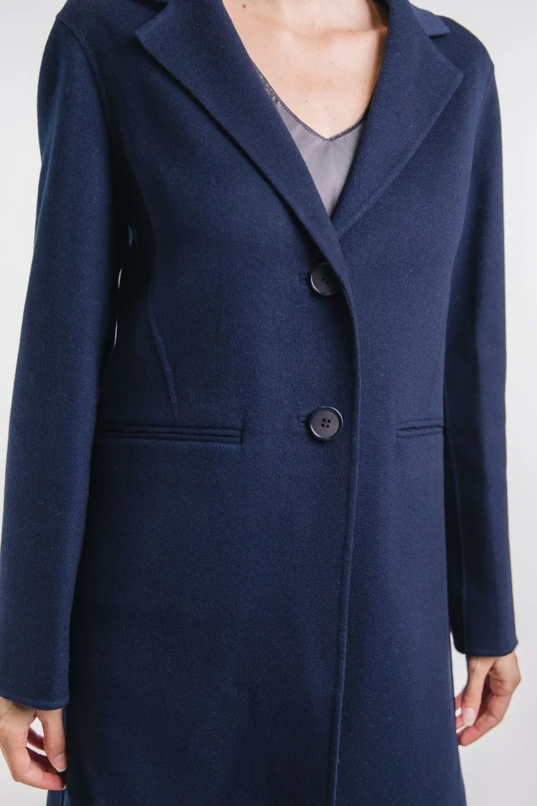 CASHMERE BUTTON FRONT COAT