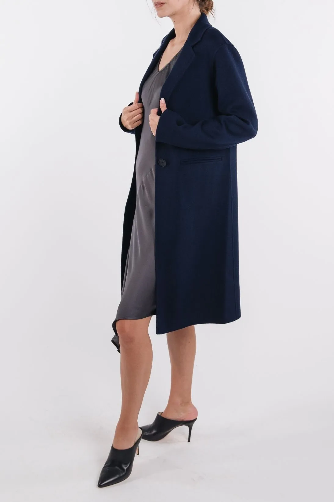 CASHMERE BUTTON FRONT COAT