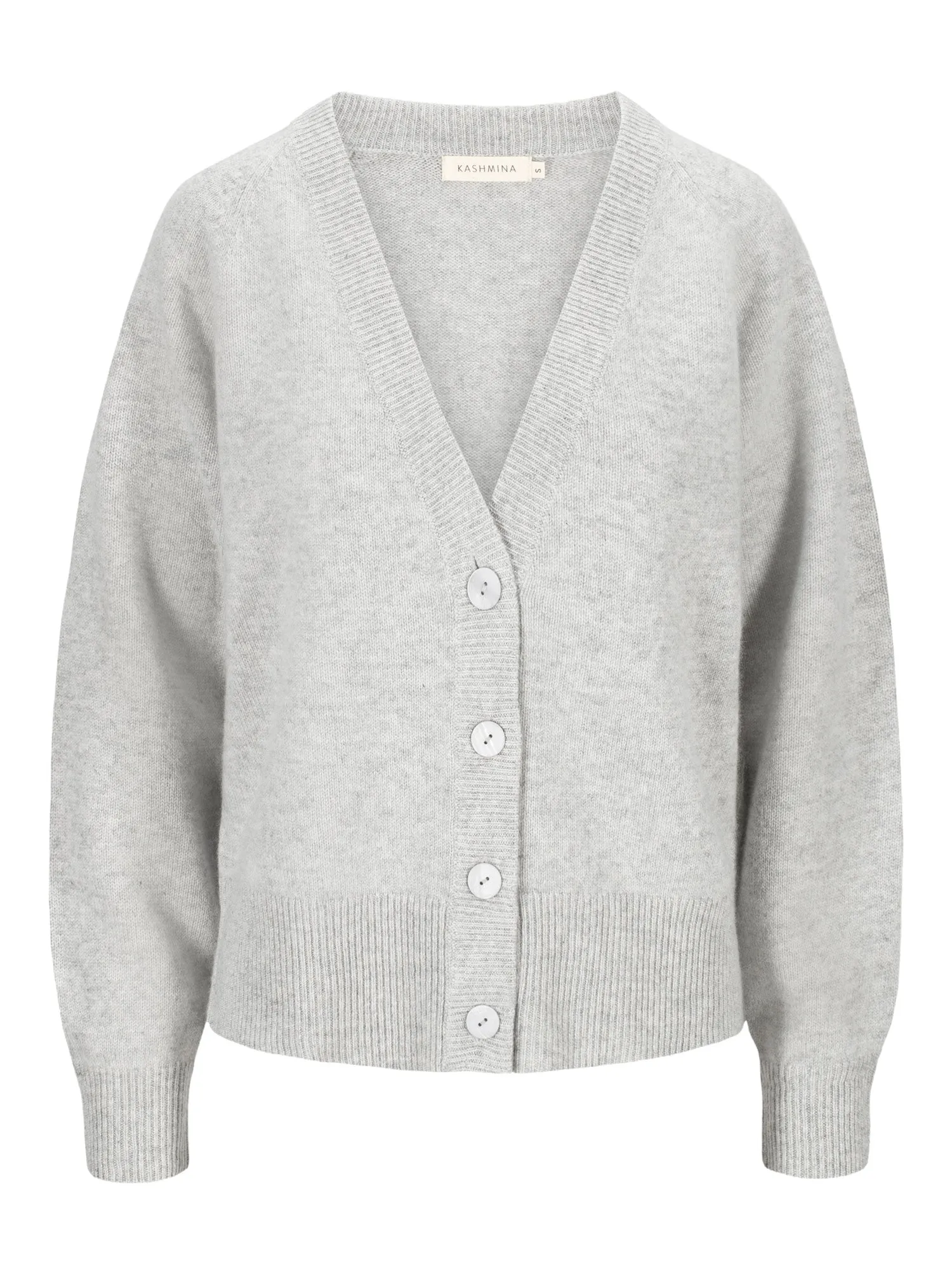 Cashmere cardigan "Eir" - light grey