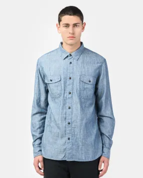 Casual Flap Chambray Double Gauze in Indigo