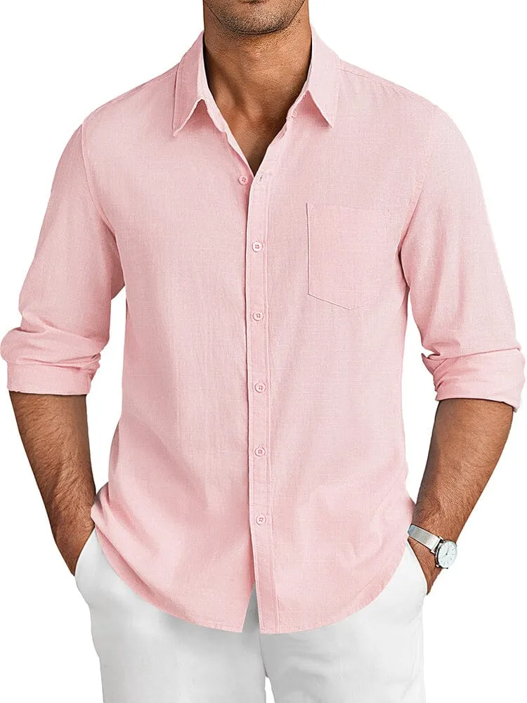 Casual Linen Textured Shirt (US Only)