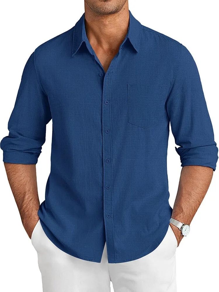 Casual Linen Textured Shirt (US Only)