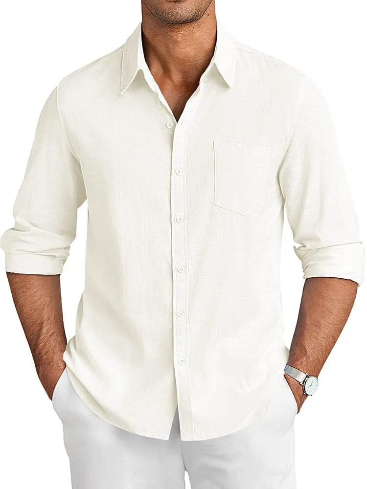 Casual Linen Textured Shirt (US Only)