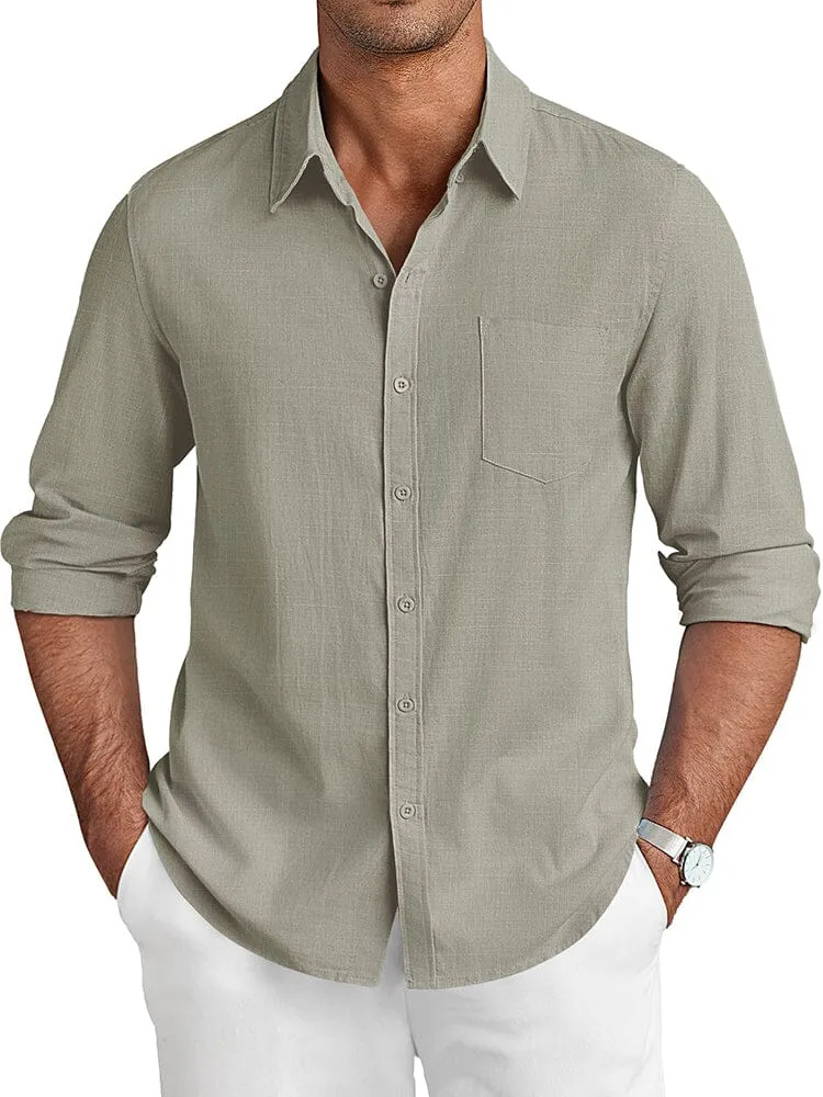 Casual Linen Textured Shirt (US Only)