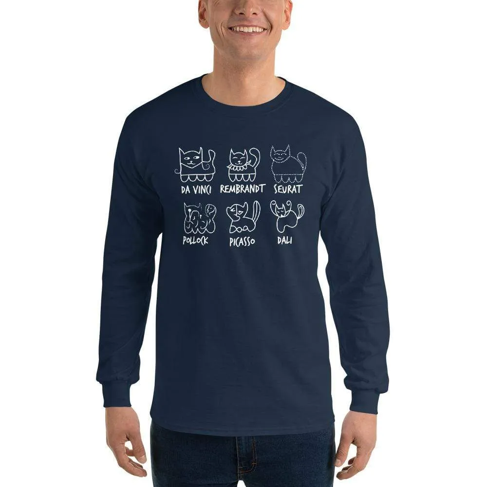 Cat by Artist - Long-Sleeved Shirt