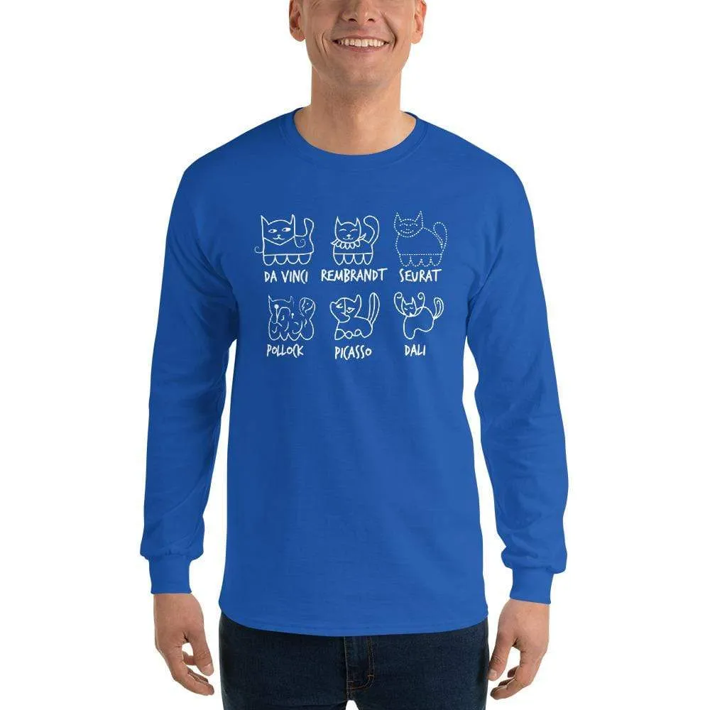 Cat by Artist - Long-Sleeved Shirt