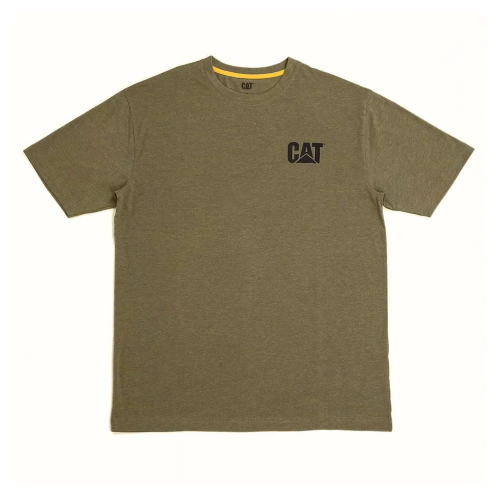 CAT Short Sleeve Logo Work T-Shirt - Green 7010045