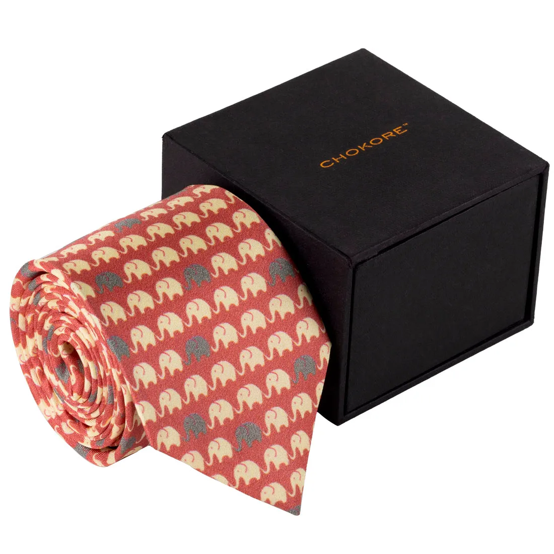 Chokore Pink Silk Tie - Wildlife range