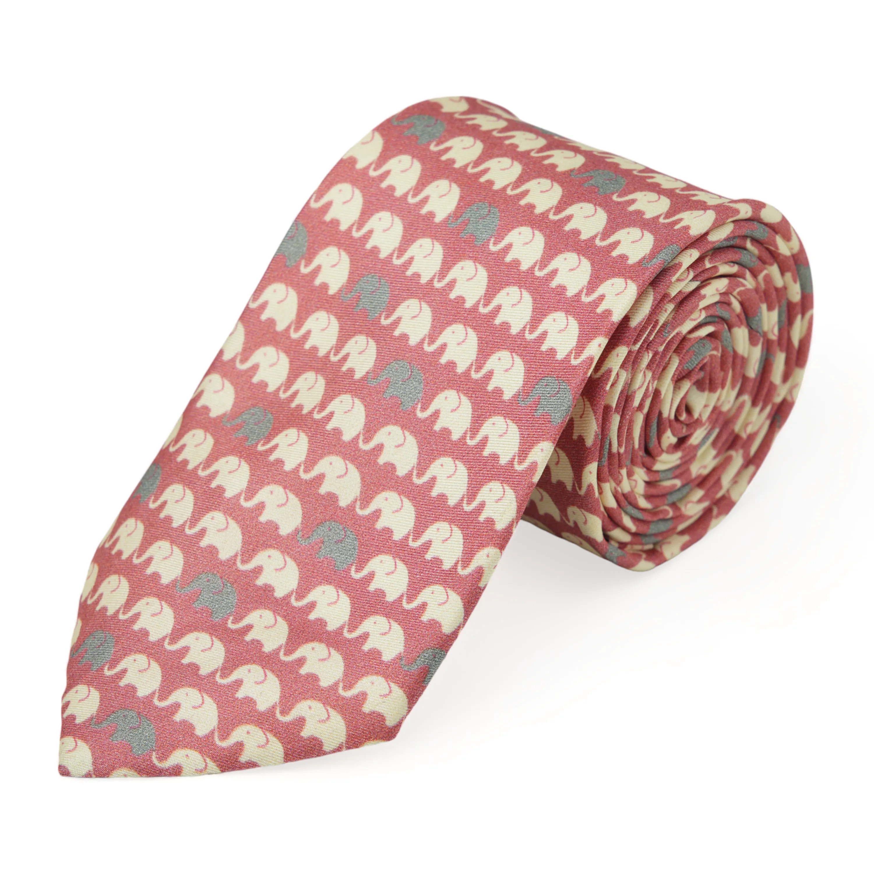 Chokore Pink Silk Tie - Wildlife range