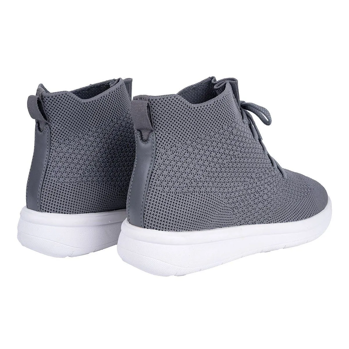 Clarks Cloudsteppers By Ezera High-Top Sneakers Fabric Grey Colour For Women